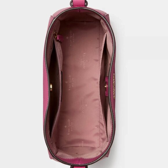 New Kate Spade Juliette Medium Bucket Pebble Leather Nouveau Rose - Picture 4 of 4